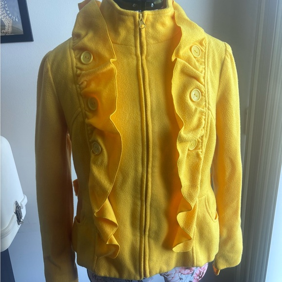 Yellow Ruffled Jacket - Picture 2 of 8